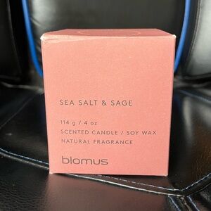 Sea Salt & Sage Scented Candle - Pink